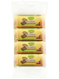 CROCCANTE DI SESAMO AL CIOCCOLATO CHOCO SESAMINI MULTIPACK 4x27GR