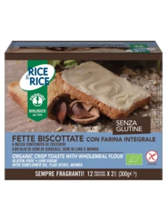 FETTE BISCOTTATE CON FARINA INTEGRALE RICE E RICE